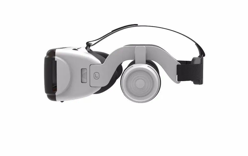 Dragon Magic G6 VR Gaming Stereo 3D Headset with white and black virtual reality design for immersive gaming