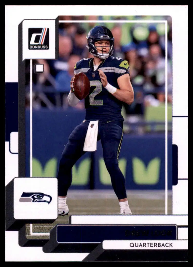 Drew Lock 2022 Donruss football trading card featuring Seattle Seahawks player