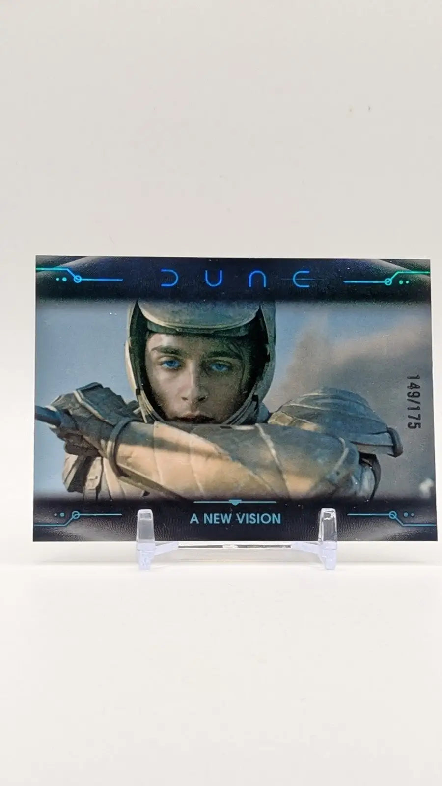 Dune Chrome trading card featuring Paul Atreides Aqua Refractor /150 from Topps 2024