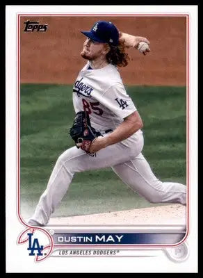 Dustin May baseball card from Topps Update US7 Los Angeles Dodgers product
