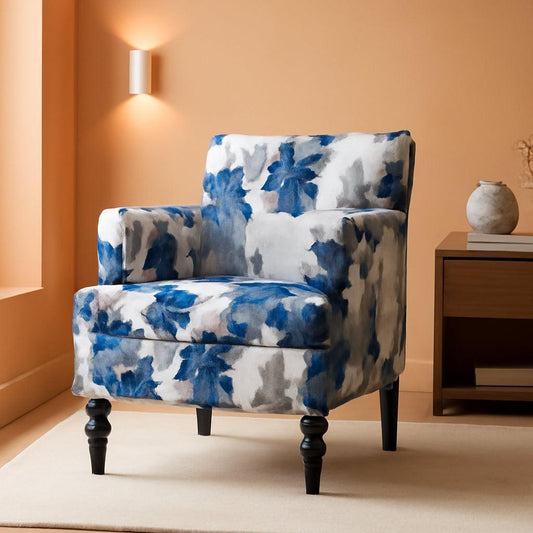 Boaz Floral Print Fabric Club Chair 32 Inch Depth Polyester-0