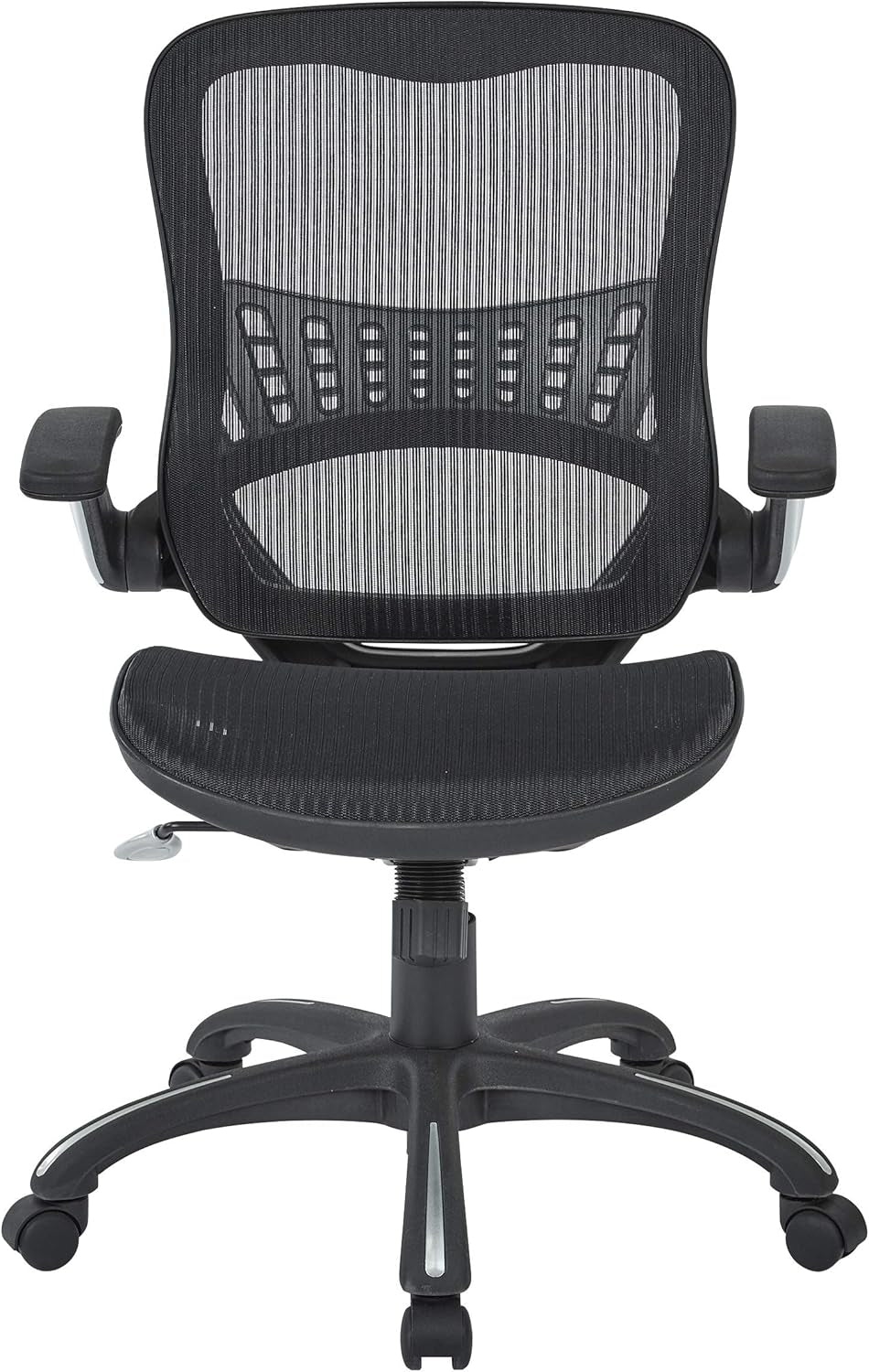 Riley Ventilated Manager'S Office Desk Chair with Breathable Mesh Seat and Back, Black Base with Black-4