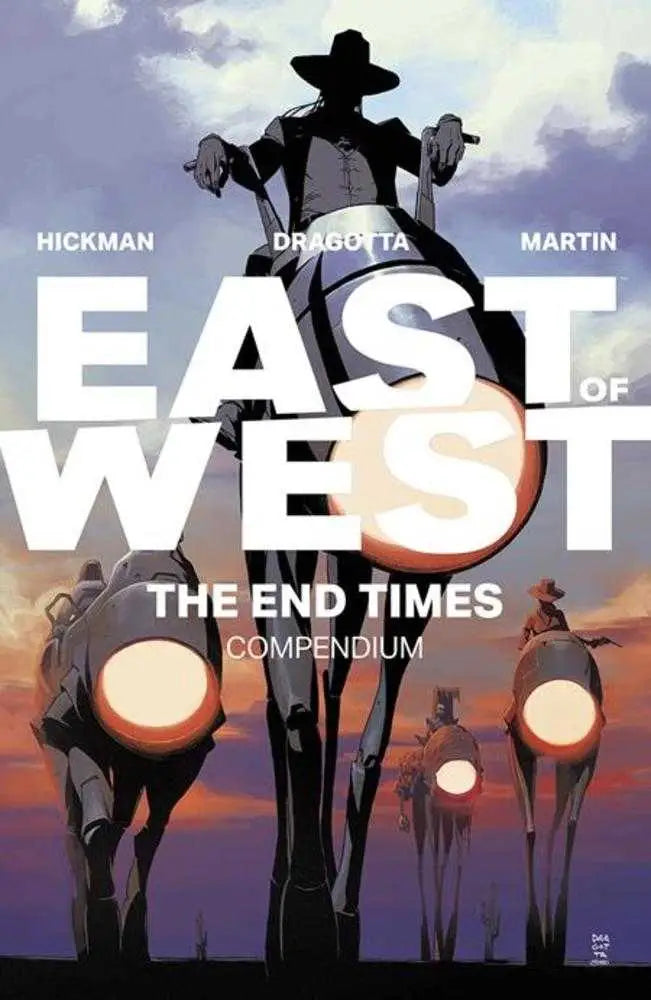 Comic book cover for East Of West End Times Compendium TPB highlighting end times theme