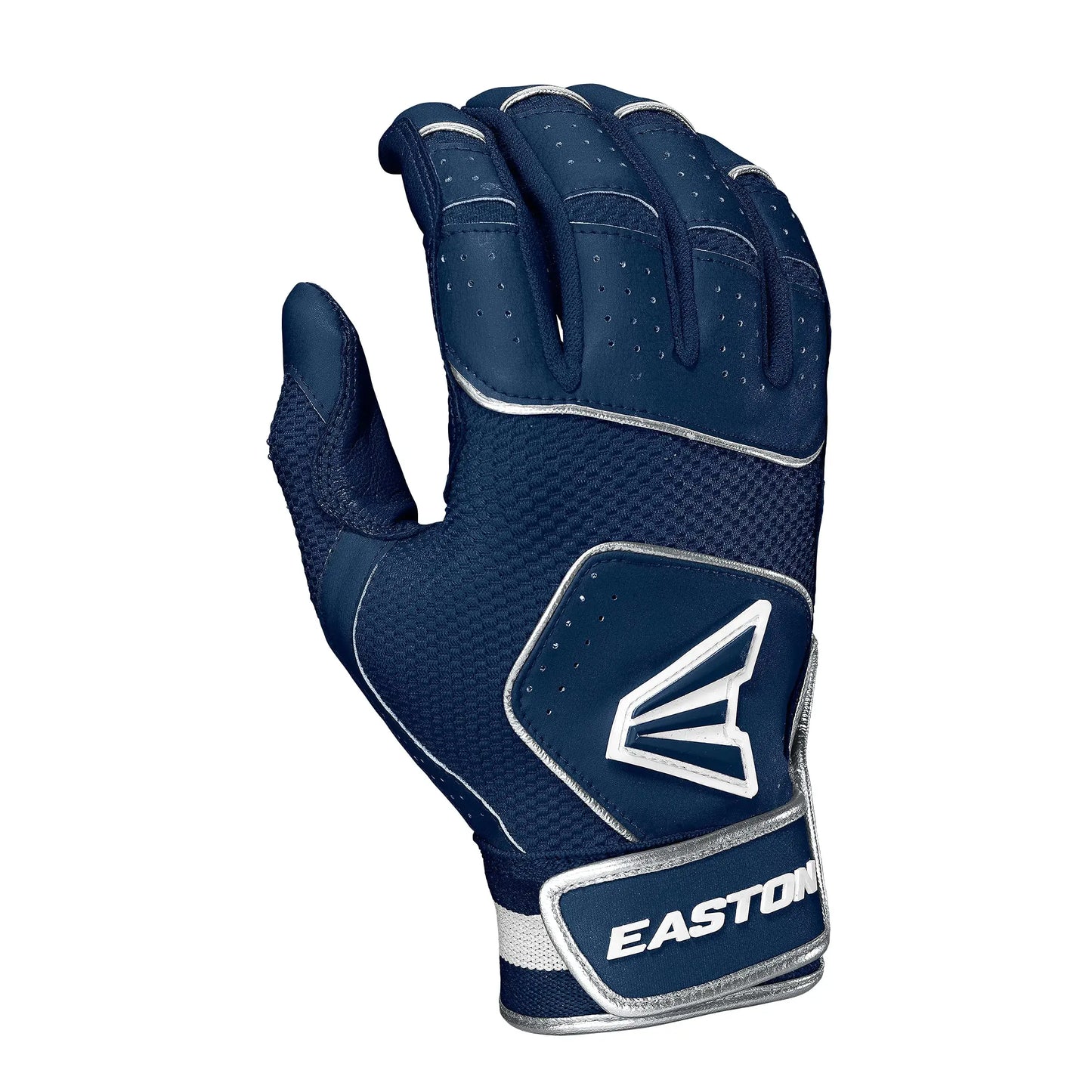 Navy blue Easton WALK-OFF NX batting gloves for adults in X-Large size