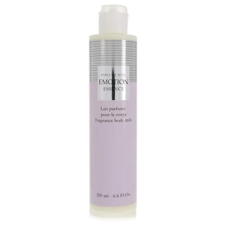 Light purple Weil Fragrance Body Milk bottle with white cap for fragrance body care