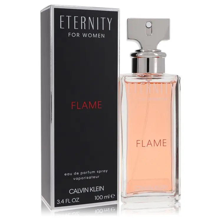 Eternity Flame by Calvin Klein - Eau De Parfum Spray 3.4 oz - Women / Medium - Eau De Parfum Spray 3.4 oz