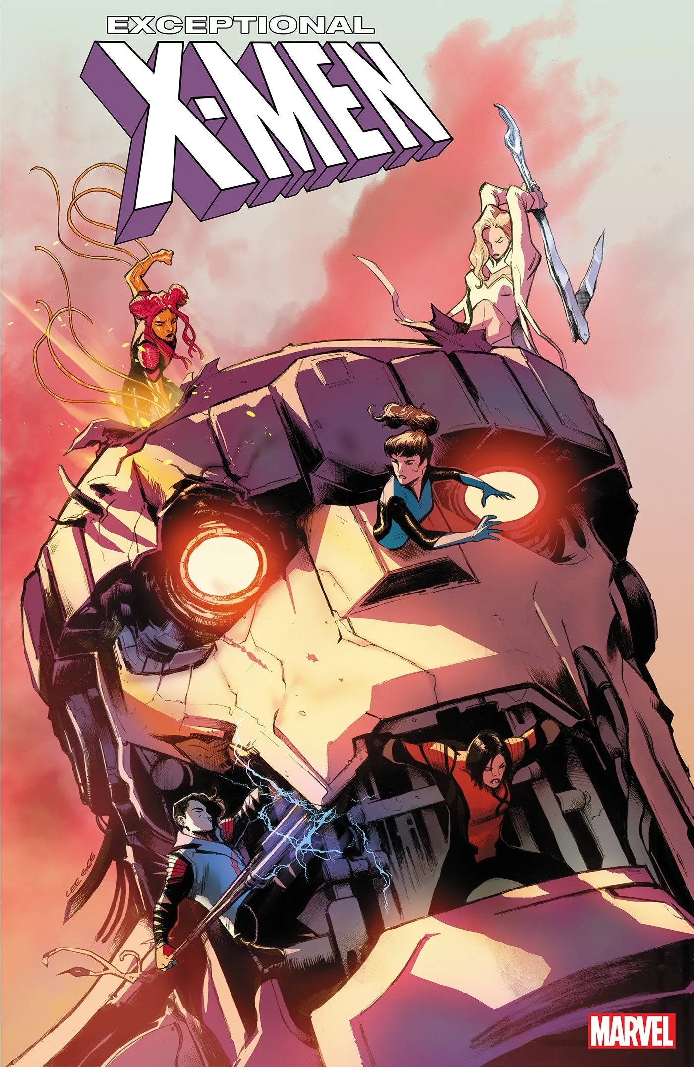 Comic book cover of Exceptional X-Men #5 Lee Garbett Variant showcasing vibrant artwork