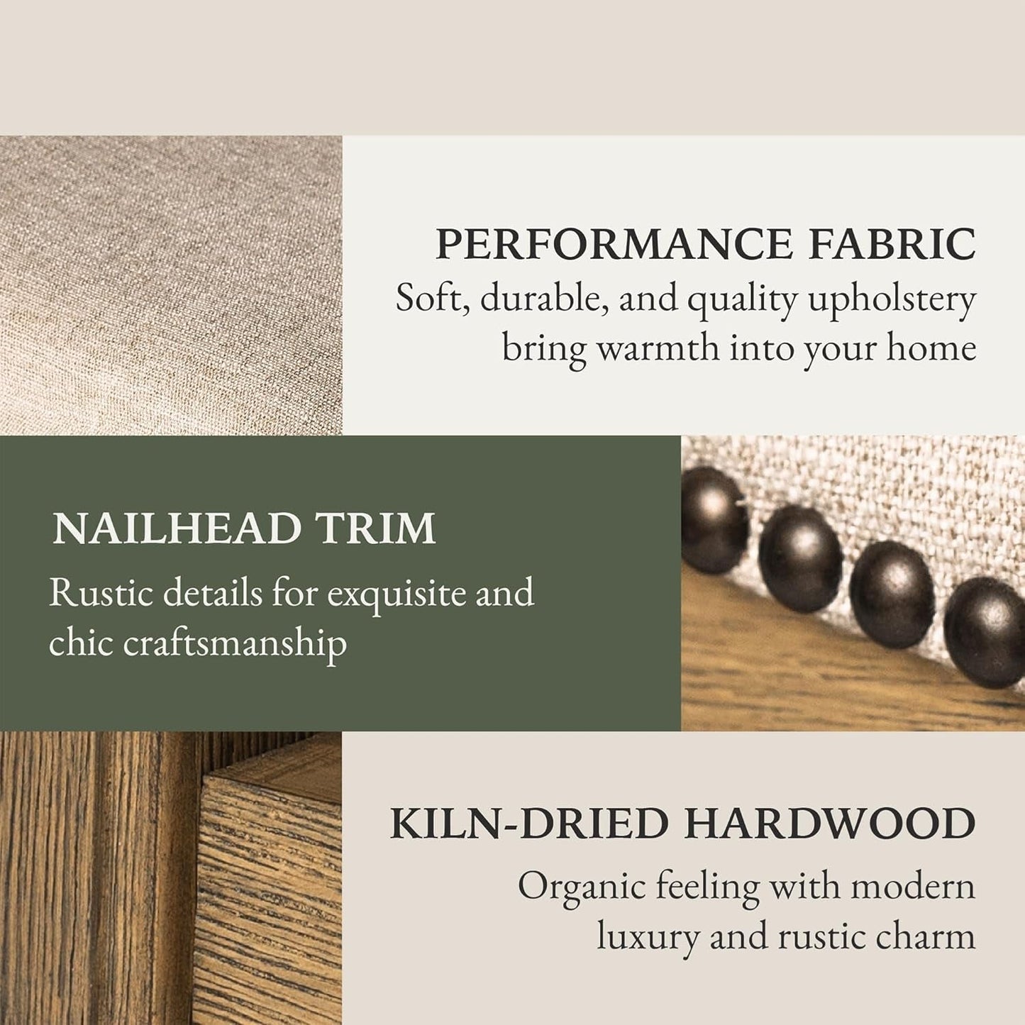 Adrien 26" Wood Counter Height Stool - Handcrafted Natural Wood Finish with Wheat Fabric Upholstered Saddle Seat for Comfort - Durable Barstool for Kitchen Islands, Dining Rooms-4