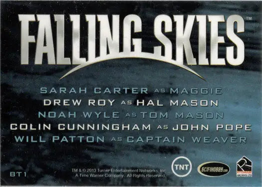 Falling Skies Season Two Box Topper Card featuring title card and cast names