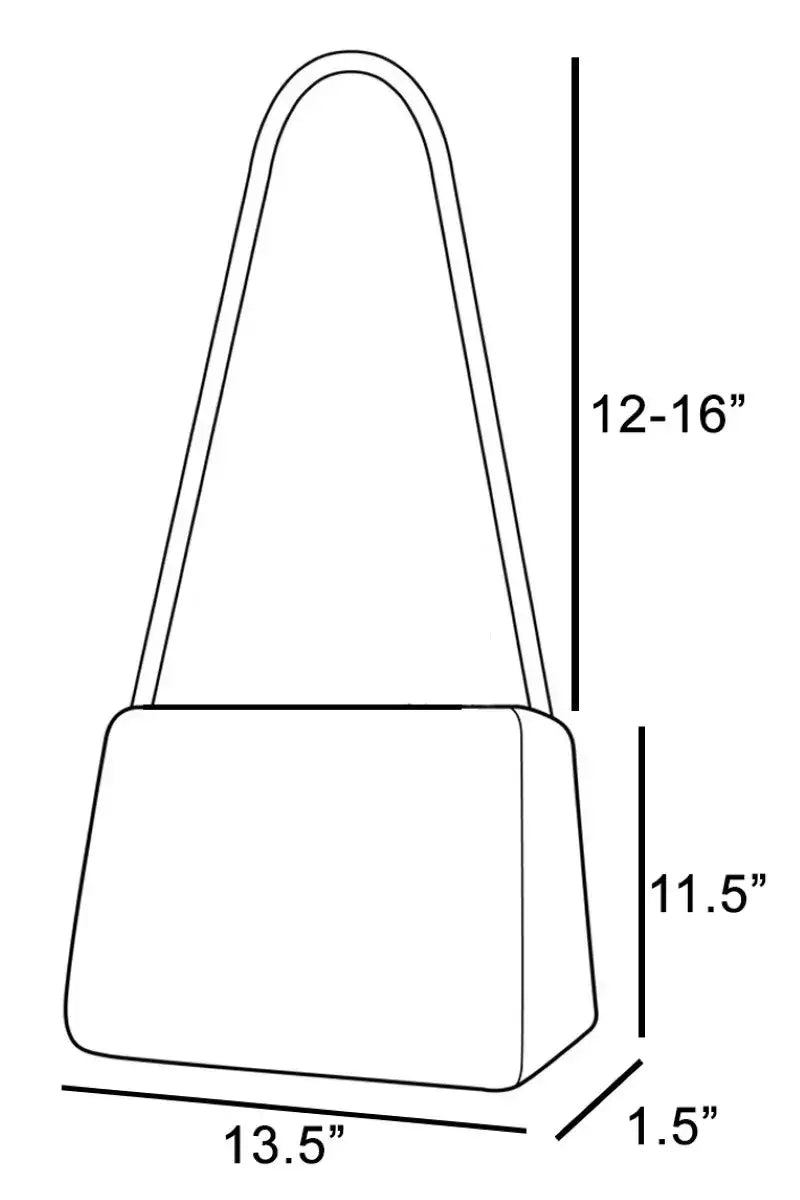 Fame Rivet Trim Suede Fringe Shoulder Bag