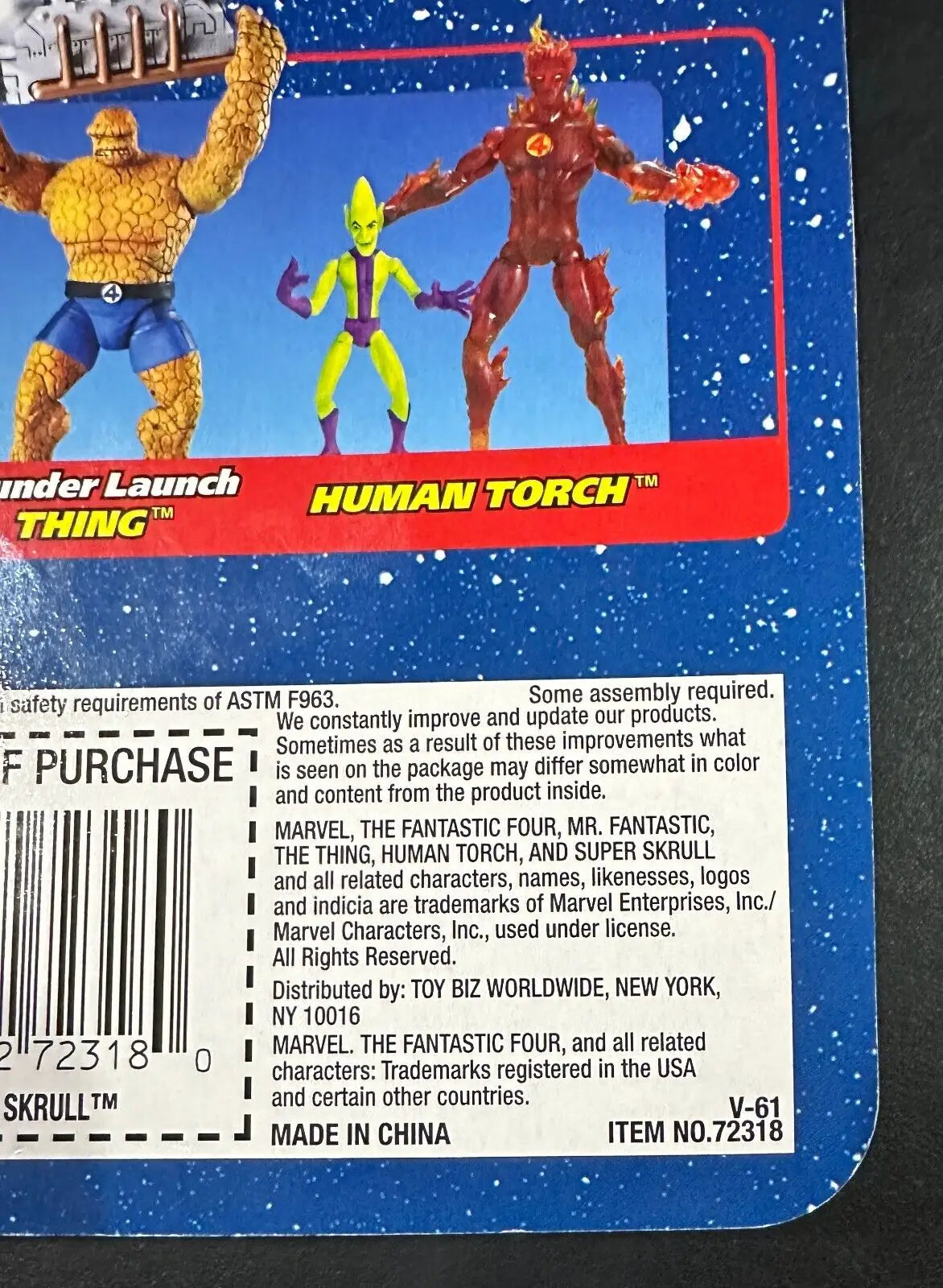 Toy packaging for Fantastic Four 2006 Transforming Super Skrull ToyBiz Marvel Legends