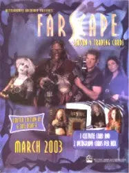 Magazine cover featuring performers on stage for Farscape Season 4 Trading Card Sell Sheet