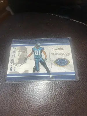 Football trading card featuring Koren Robinson 2003 Fleer Football best jersey game style