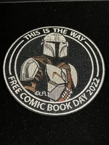 Mandalorian FCBD Free Comic Book Day 2022 Iron On Patch for Star Wars fans