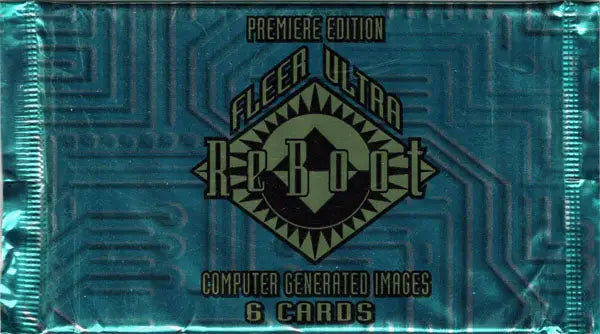 Unopened Fleer Ultra Reboot 1995 Trading Card Pack featuring Cyber Ultra designs