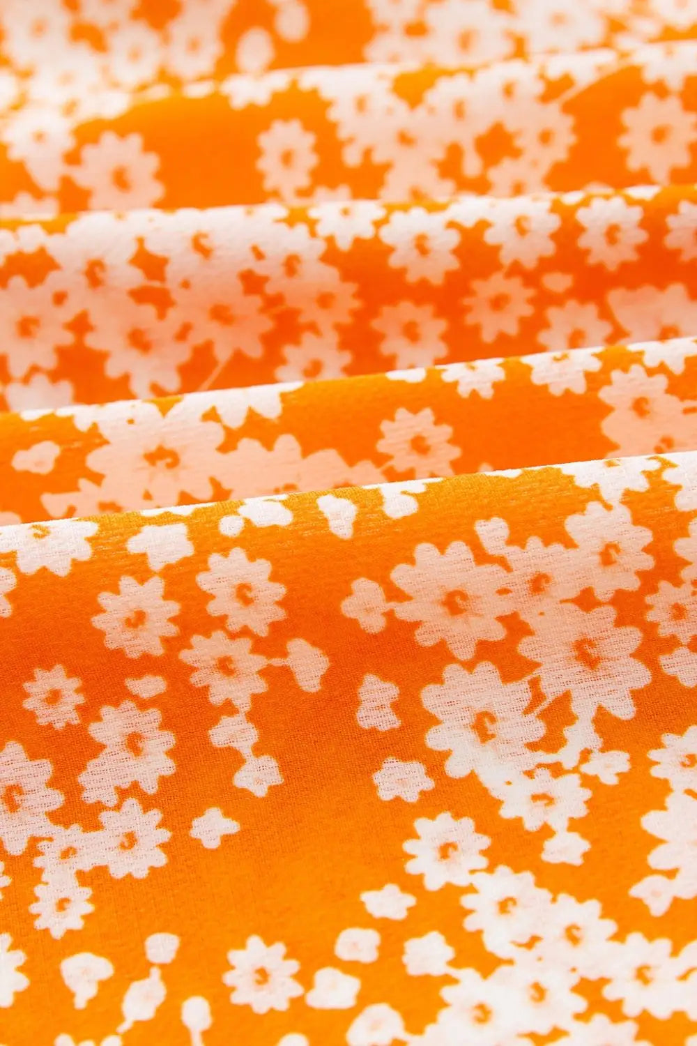 Floral Print Smocked V Neck Wide Sleeve Maxi Dress - dress