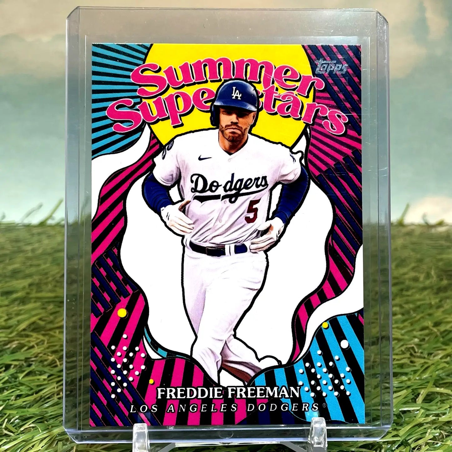 Freddie Freeman baseball card from Topps Series 2 Summer Superstars Insert #SS-21
