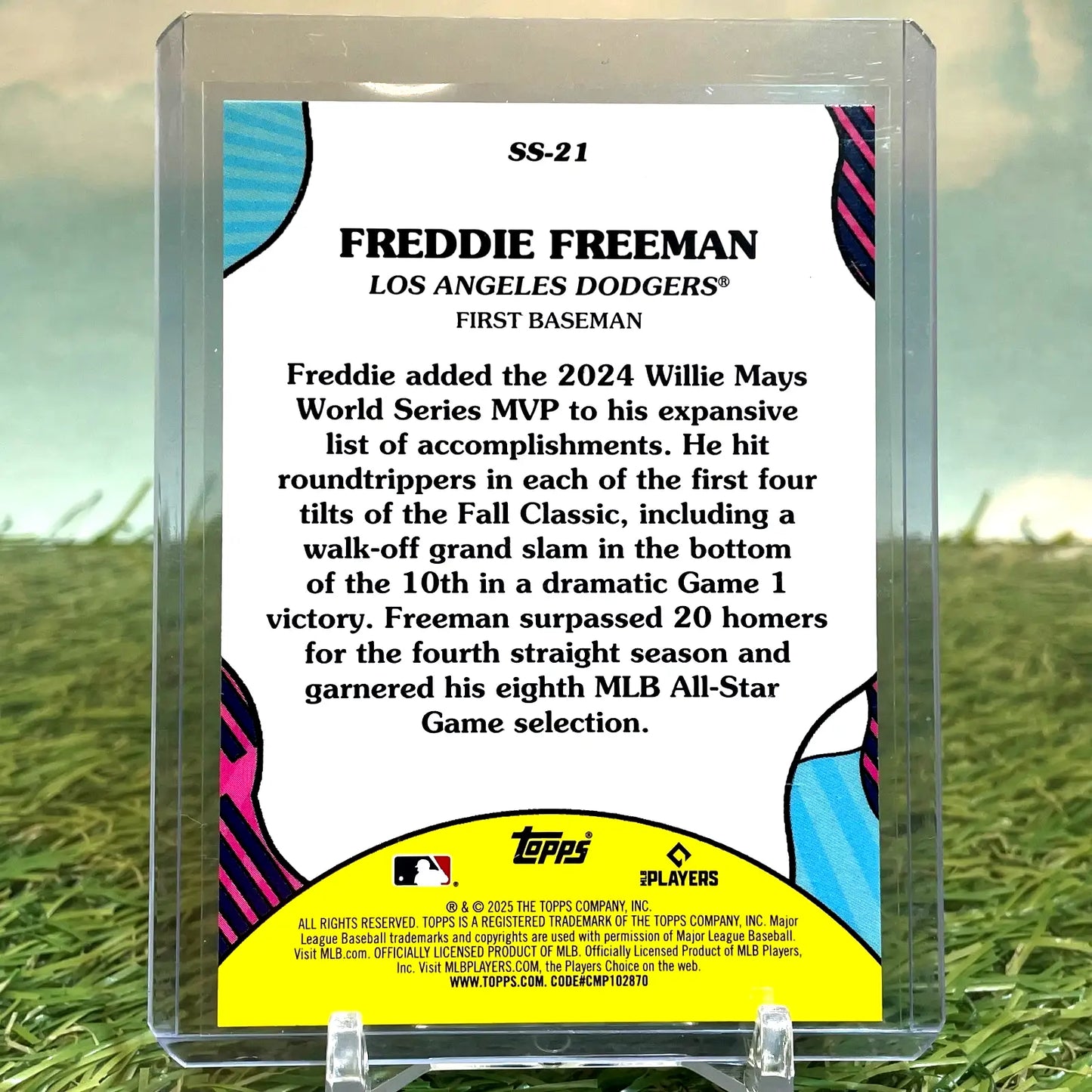 Freddie Freeman baseball card from Topps Series 2 Summer Superstars Insert #SS-21