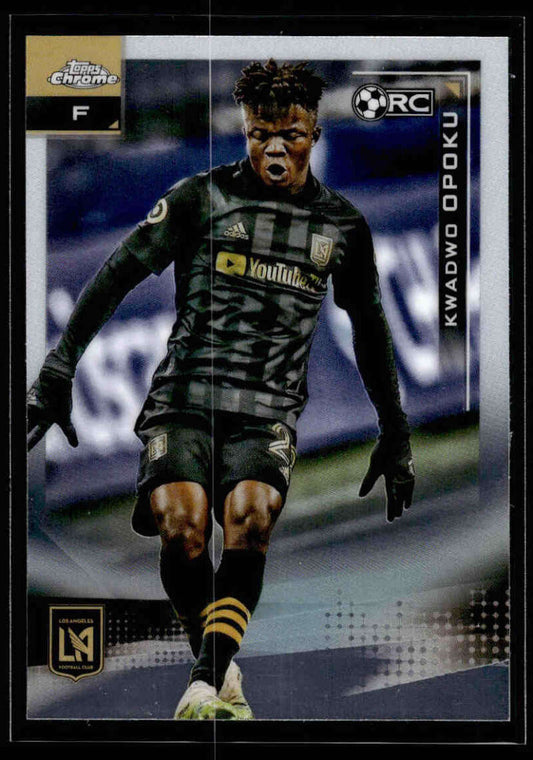 2021 Topps Chrome MLS #160 Kwadwo Opoku NM-MT LAFC RC Soccer Card