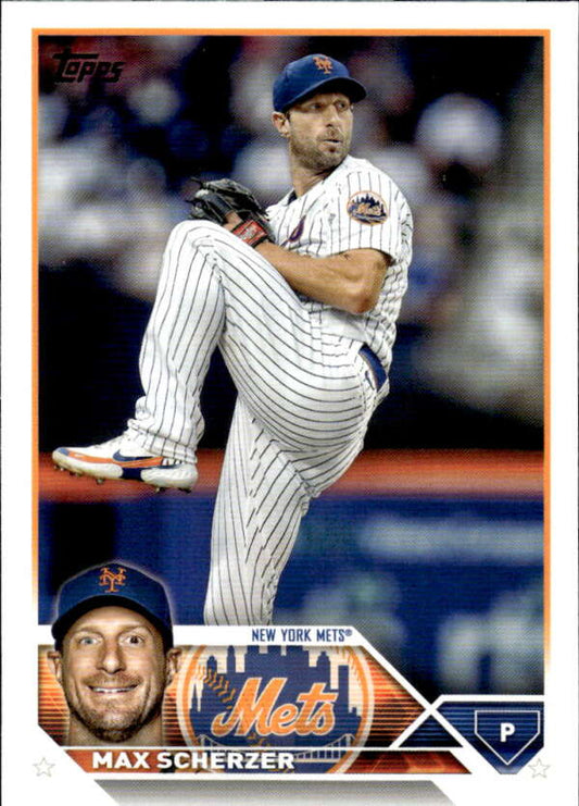 2023 Topps #21 Max Scherzer NM-MT New York Mets Baseball Card Image 1