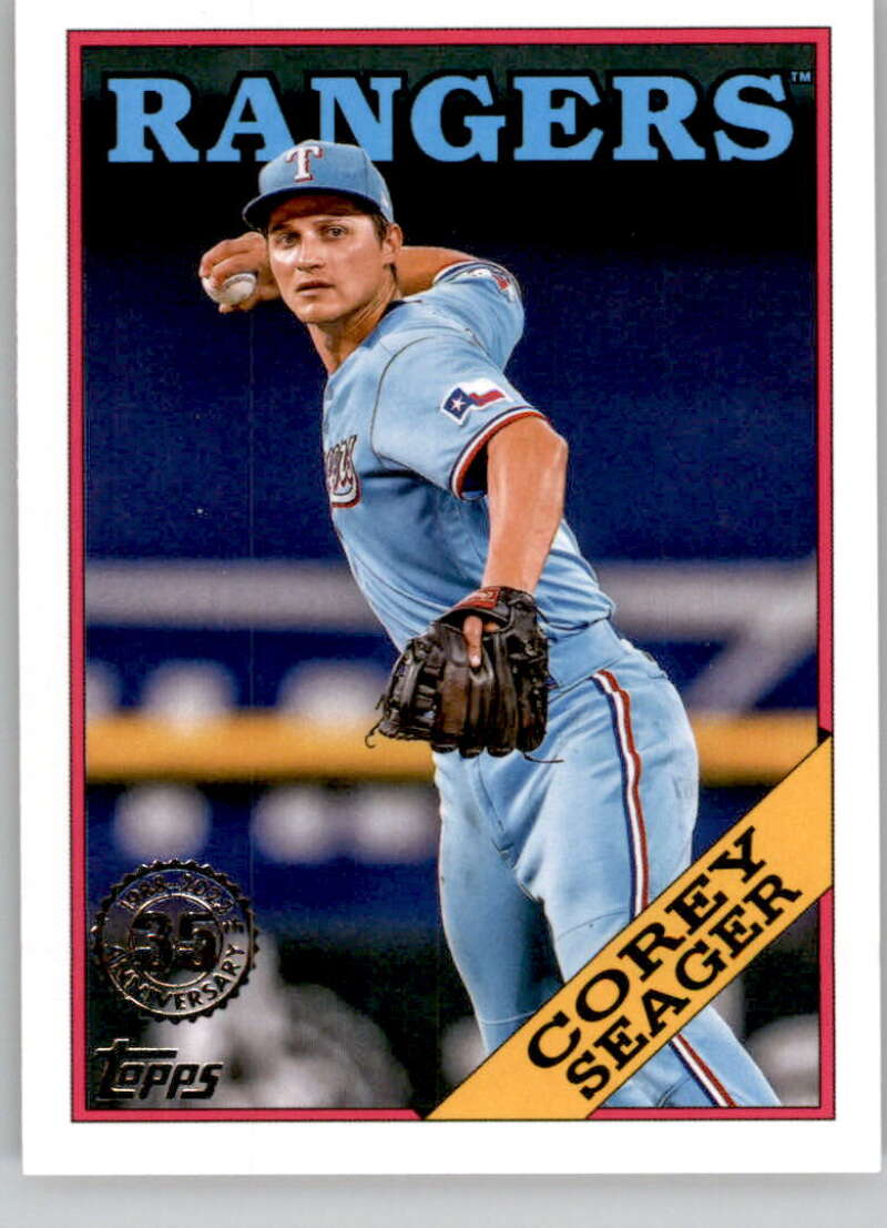 2023 Topps 1988 Baseball #T88-83 Corey Seager NM-MT Texas Rangers Baseball Card Image 1