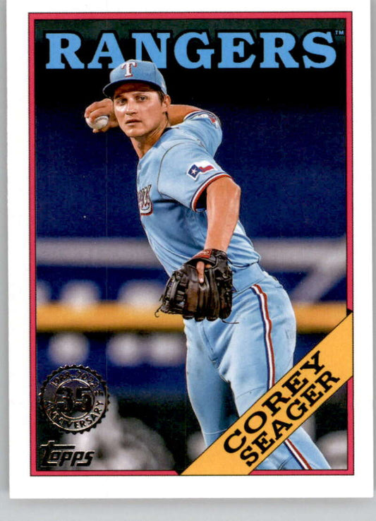 2023 Topps 1988 Baseball #T88-83 Corey Seager NM-MT Texas Rangers Baseball Card Image 1
