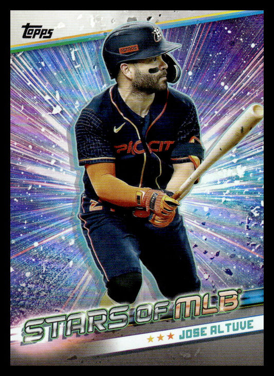 2024 Topps Stars of MLB #SMLB-40 Jose Altuve NM-MT Houston Astros Baseball Card Image 1