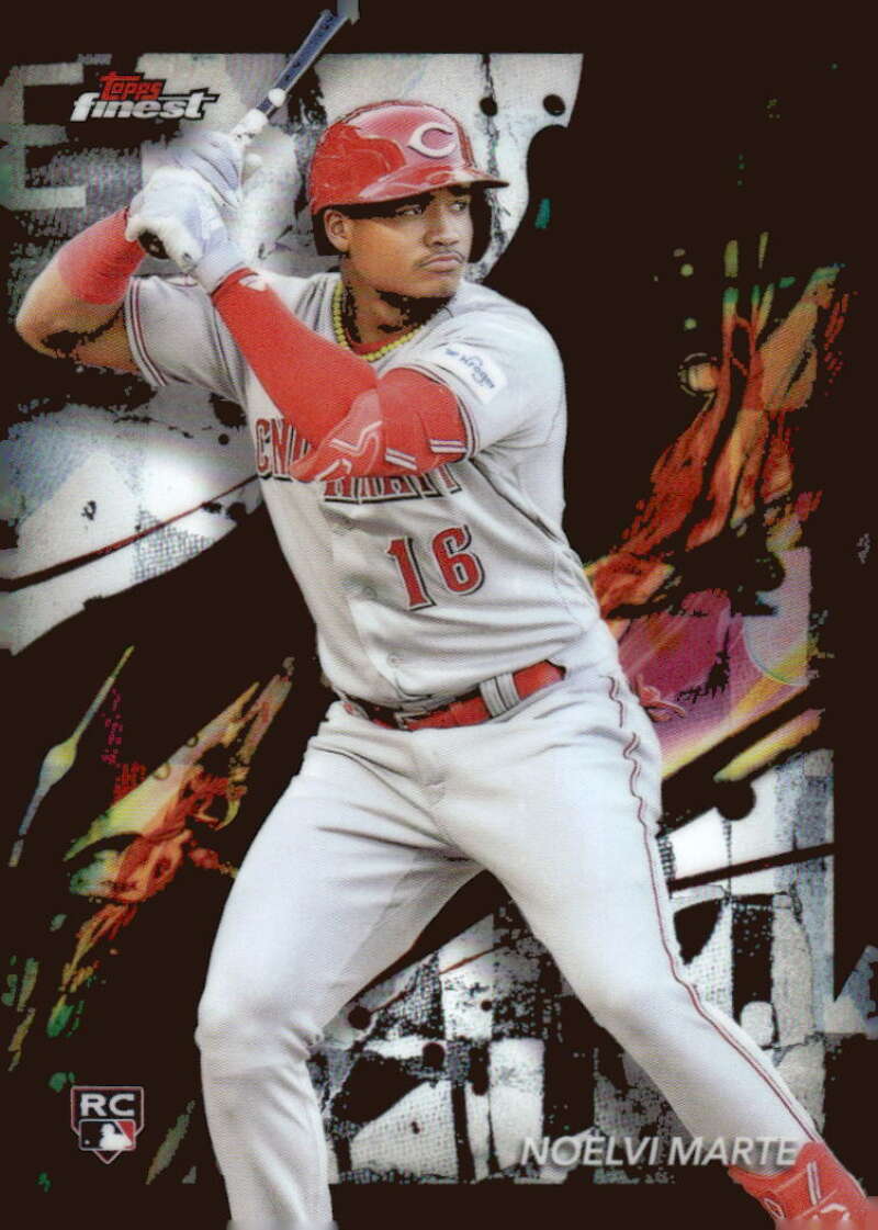 2024 Topps Finest #10 Noelvi Marte NM-MT RC Rookie Cincinnati Reds Baseball Card