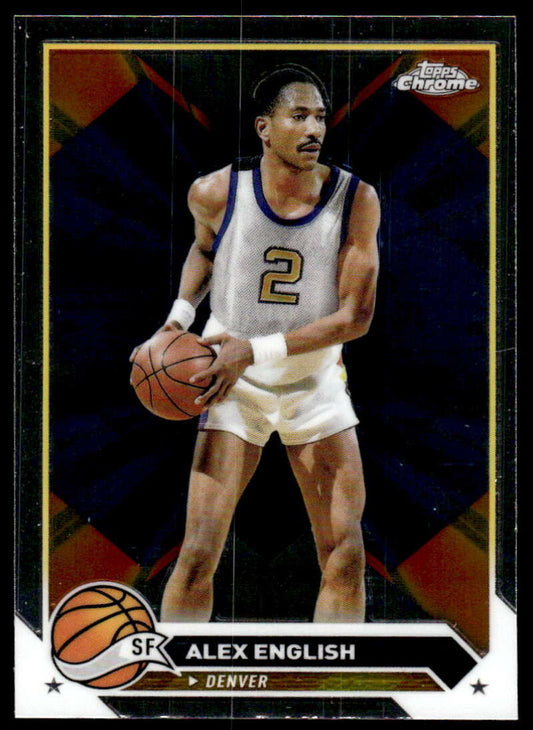 2023-24 Topps Chrome #26 Alex English NM-MT Denver Nuggets Basketball Card
