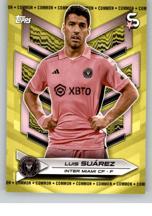 2024 Topps MLS Superstars Common Yellow #9 Luis Suarez NM-MT Inter Miami CF Soccer Card