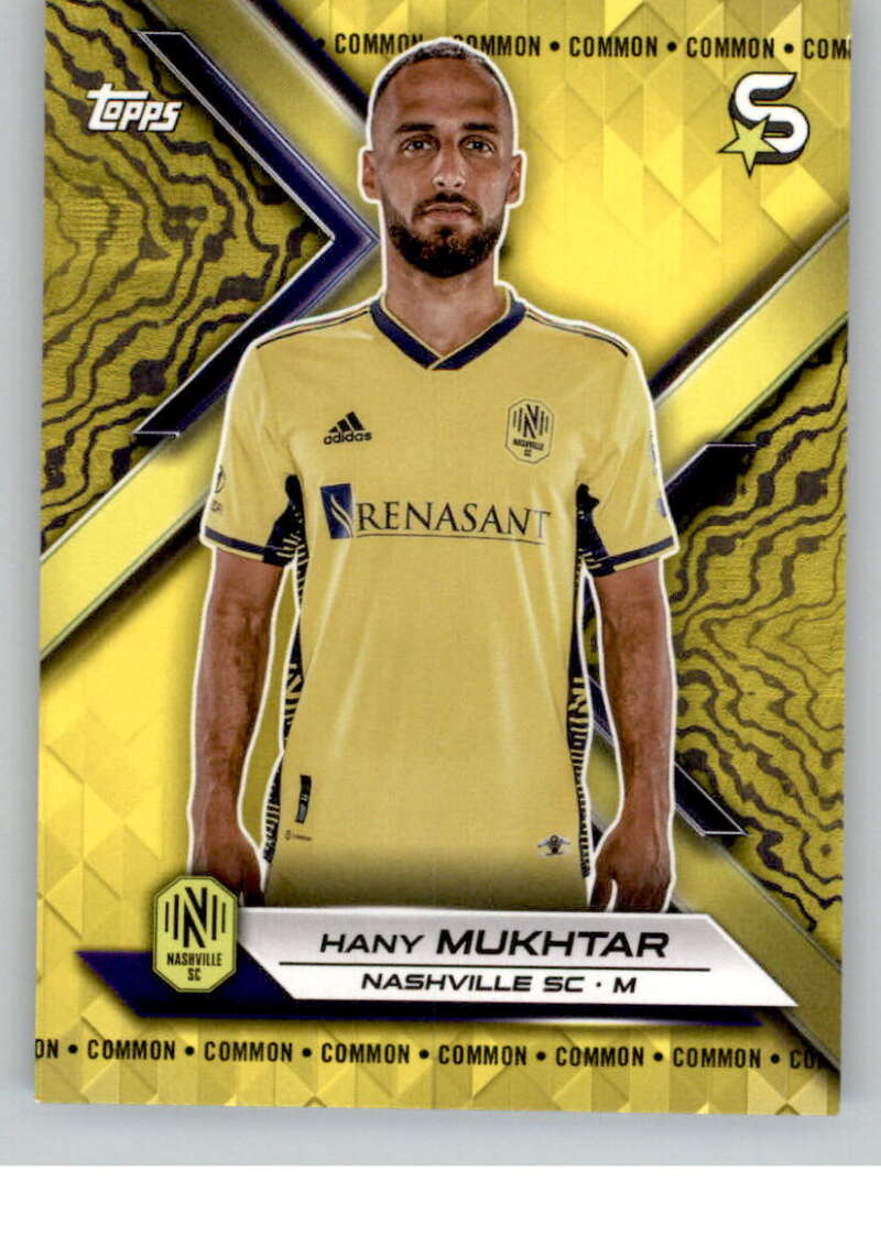 2024 Topps MLS Superstars Common Yellow #47 Hany Mukhtar NM-MT Nashville SC Soccer Card