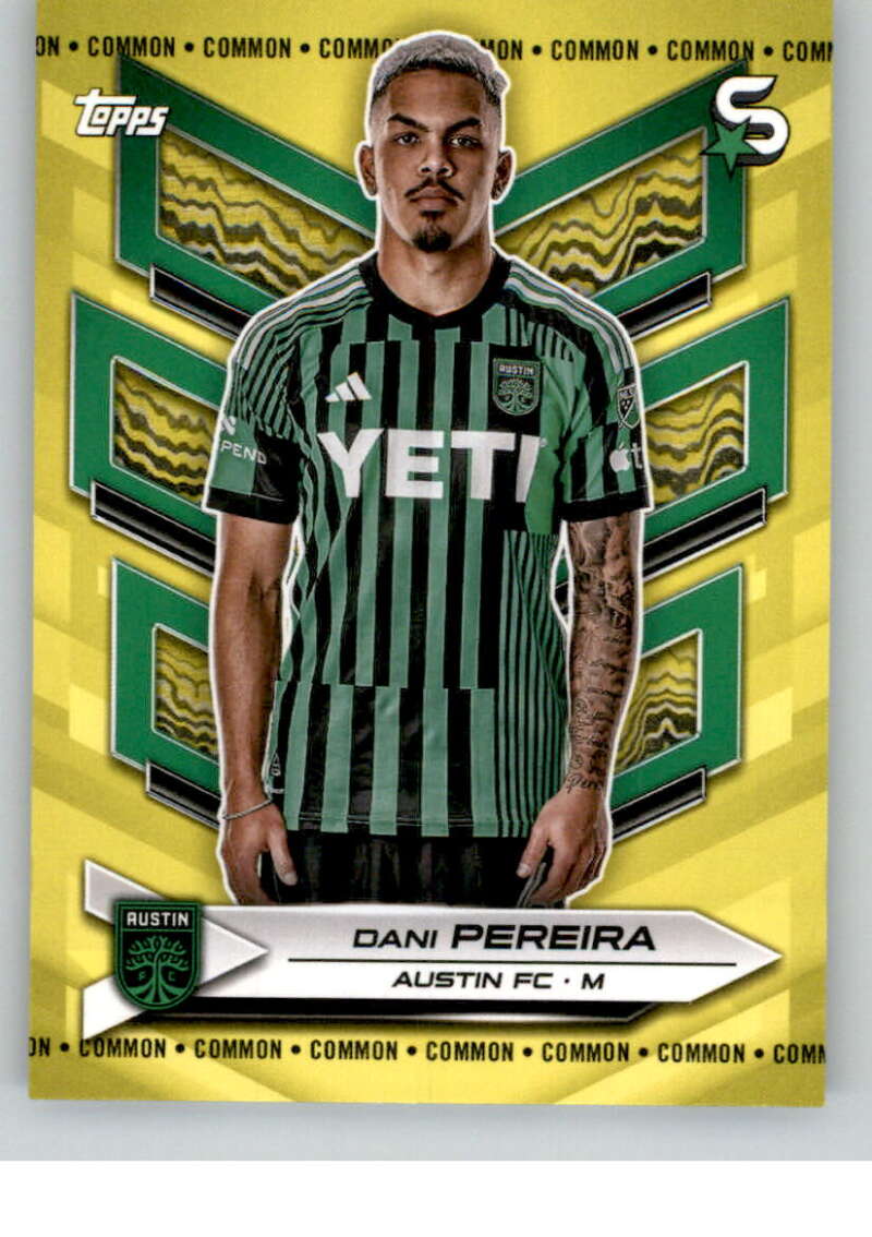 2024 Topps MLS Superstars Common Yellow #189 Dani Pereira NM-MT Austin FC Soccer Card