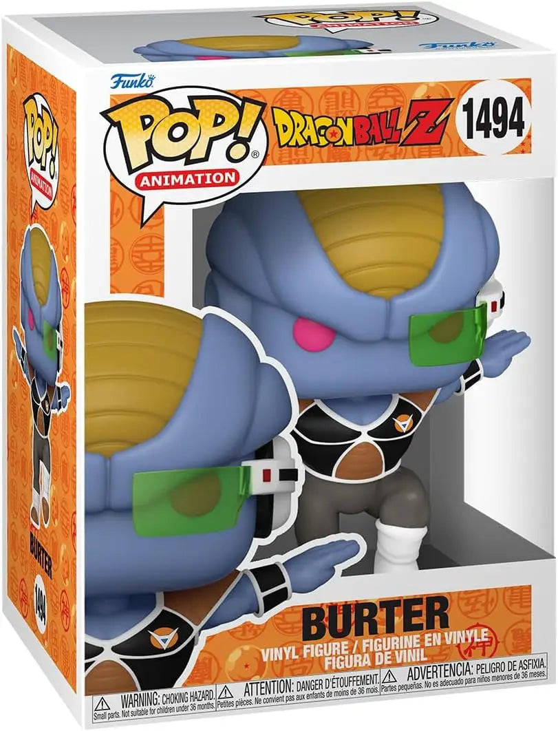 Funko Pop Burter from Dragon Ball Z in packaging for collectors and fans
