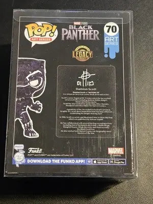 Black Panther Funko Pop Art Series collectible in protective case Walmart exclusive