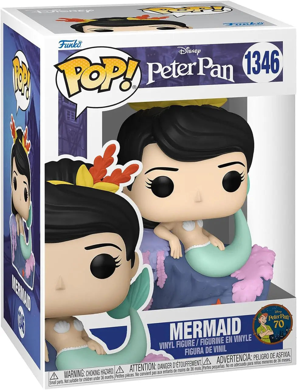 Funko Pop figurine of a Mermaid character from Disney Peter Pan 70th anniversary collection