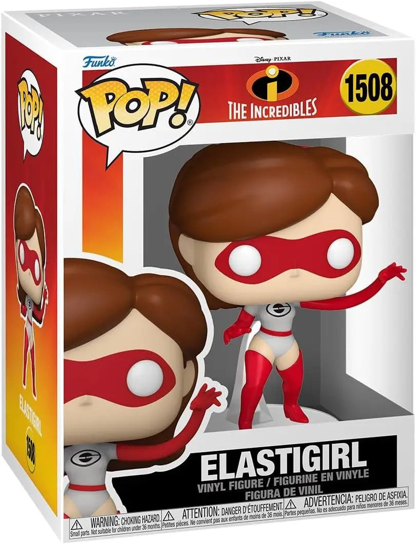 Funko POP Disney The Incredibles Elastigirl figure in red suit, perfect for trading cards fans