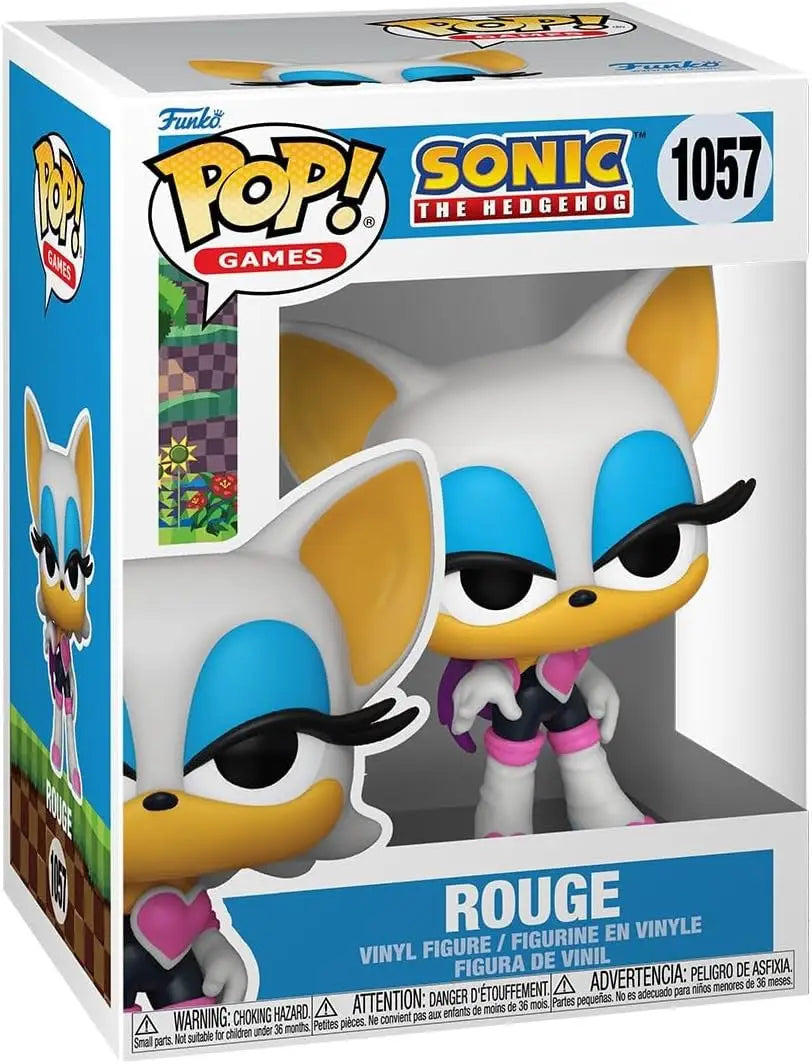 Rouge the Bat Funko Pop figure from Sonic the Hedgehog for collectors of trading cards