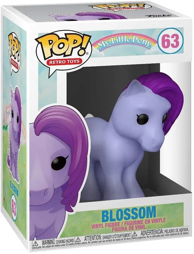 Purple vinyl Blossom Funko Pop from My Little Pony Retro Toys series