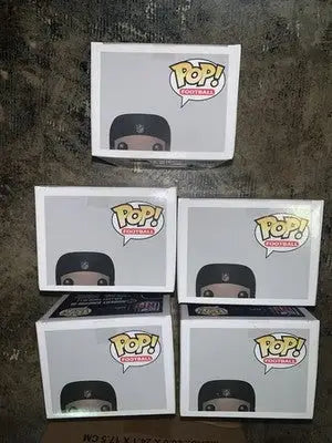Funko Pop boxes featuring Robert Griffin III Redskins Vaulted NFL collectibles case