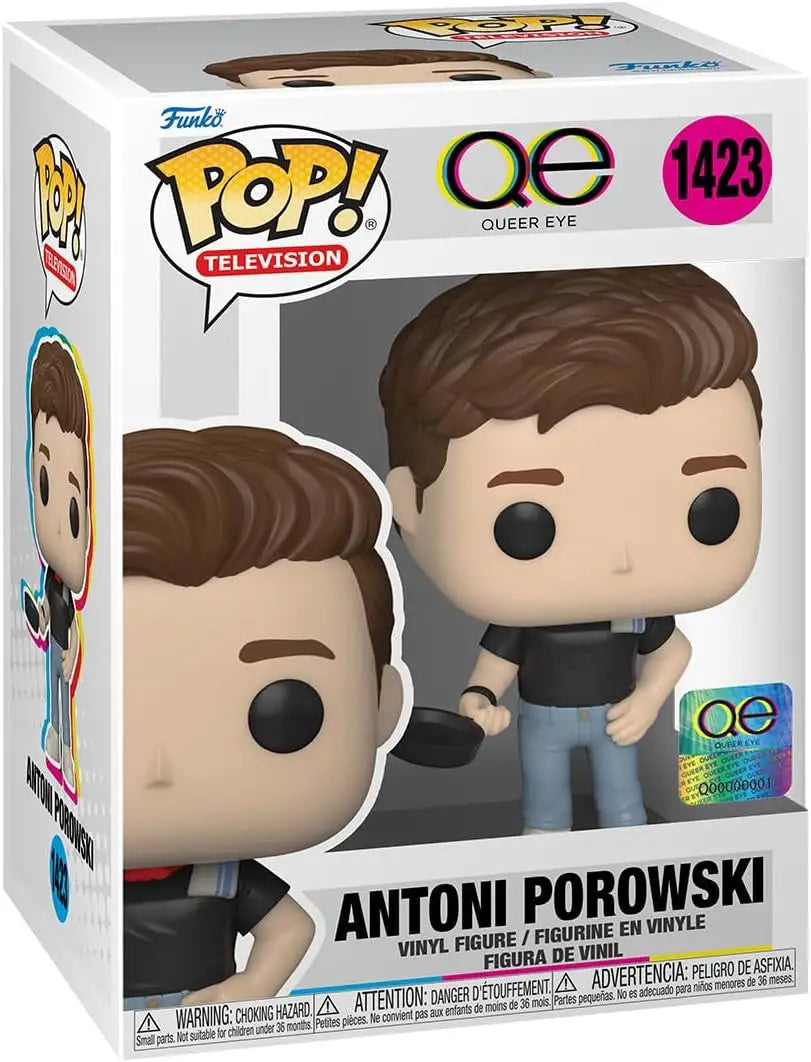 Funko Pop! Antoni Porowski from Queer Eye displayed in packaging, perfect for collectors