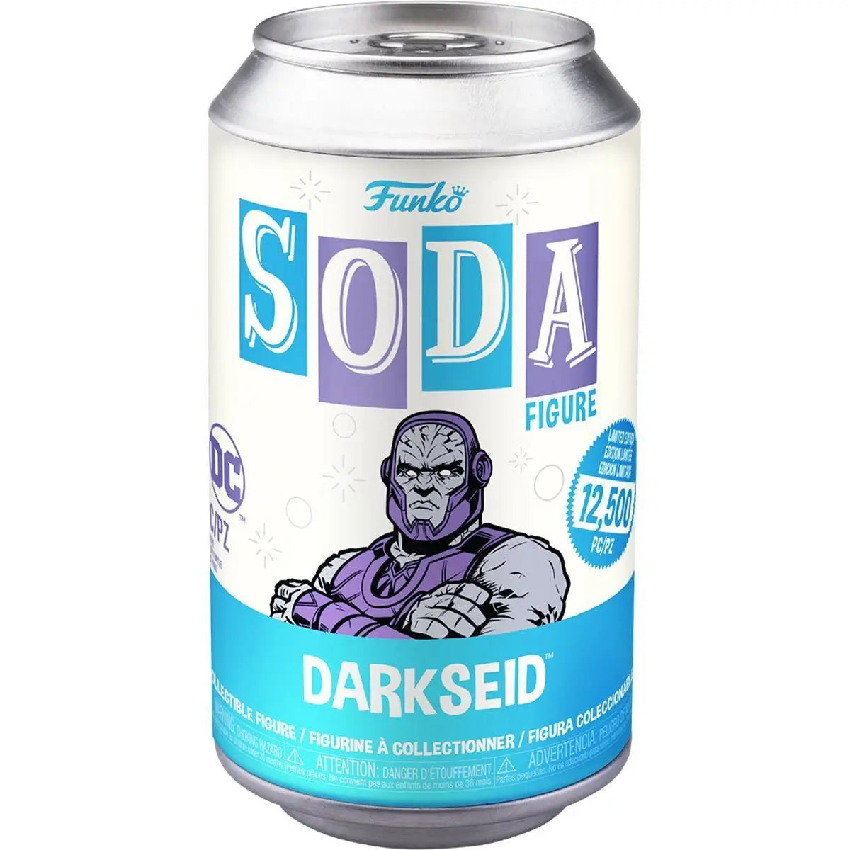 Funko Soda Justice League Darkseid figure in a can, limited edition collectible