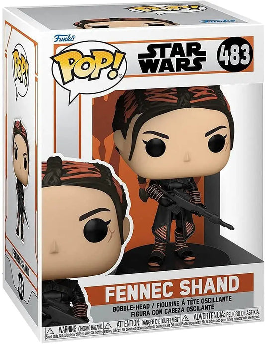 Funko Pop Fennec Shand Star Wars Mandalorian bobble-head figure display
