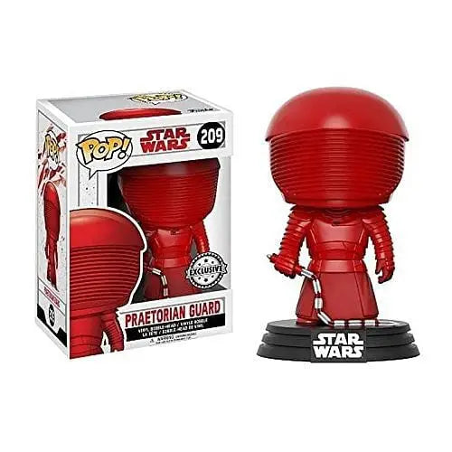 Red Star Wars Praetorian Guard Pop Vinyl figure with black accents on white base