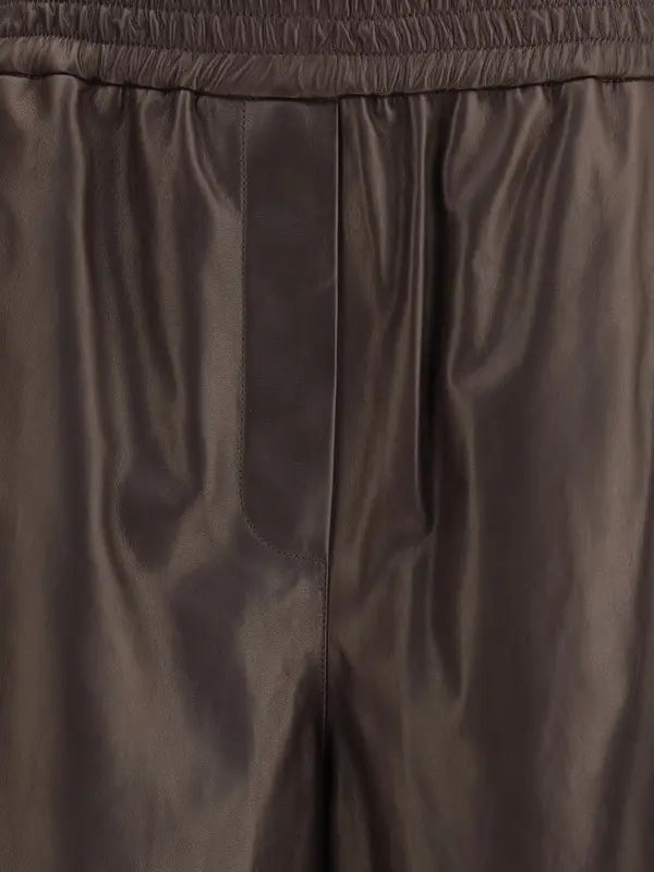 Giorgio Armani Women’s Lambskin Nappa Leather Pants | STORE 7994