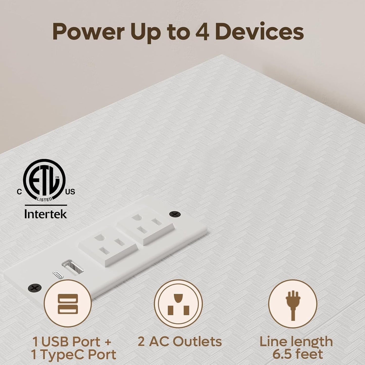 Gaming Desk with Power Outlets, 42" L-Shaped Gaming Desk with LED Lights, Desks with Reversible Storage Shelves & Hooks for Small Spaces, Bedrooms & Offices,White Carbon Fiber-4