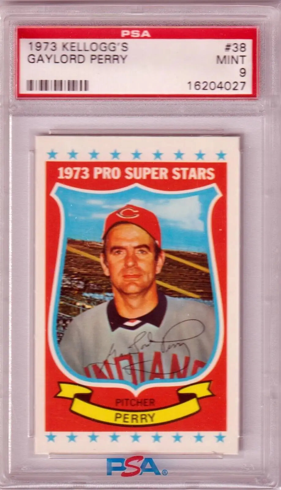 Graded 1973 Kellogg’s Gaylord Perry baseball card PSA 9 Mint Columbia Hobby eBay