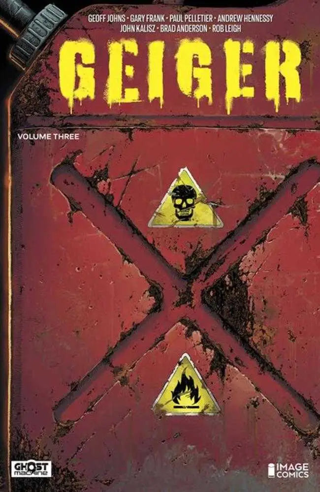 Comic book cover for Geiger TPB Volume 03 featuring ground zero imagery