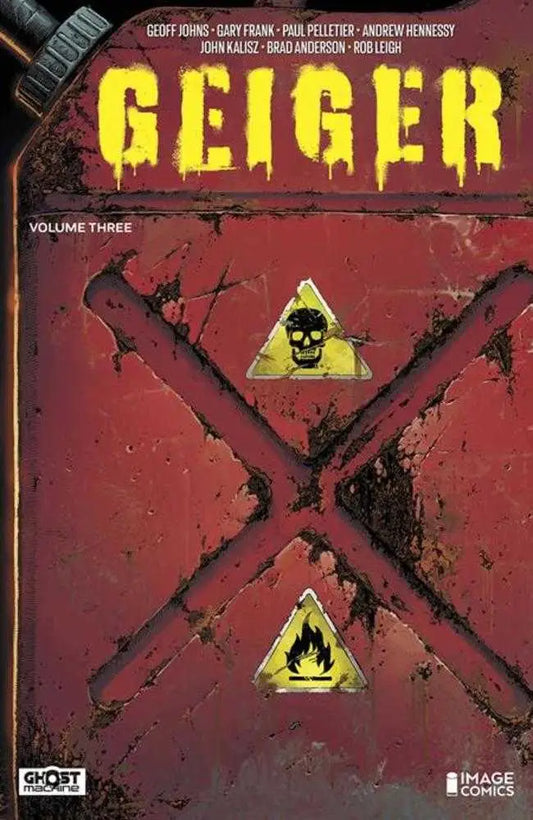 Comic book cover for Geiger TPB Volume 03 featuring ground zero imagery