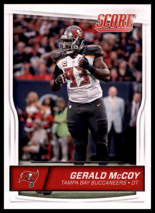 Gerald McCoy Tampa Bay Buccaneers football card from 2016 Score series
