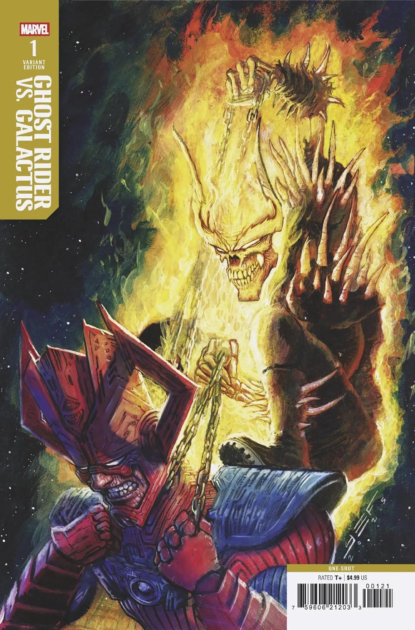 Comic book cover of Ghost Rider vs. Galactus #1 Juan Ferreyra Variant